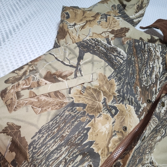 CABELAS EUC MENS SZ LARGE CAMMO HUNTING FIELDS SPORT JACKET COAT - Picture 5 of 11